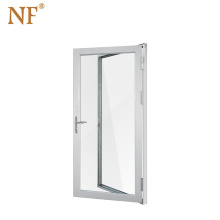 Interior aluminum frame glass double swing door